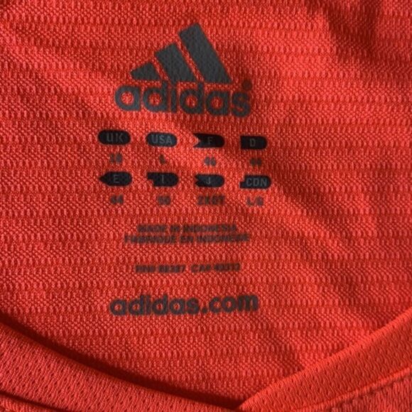 Adidas Supernova Short Sleeve Top Size Large Bright Coral - Picture 5 of 12
